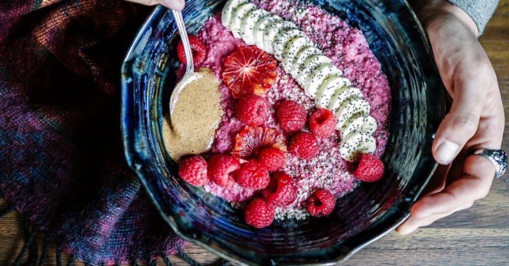 Whole food yogurt bowl with raspberries, citrus and bananas, How to Lower Insulin Quickly