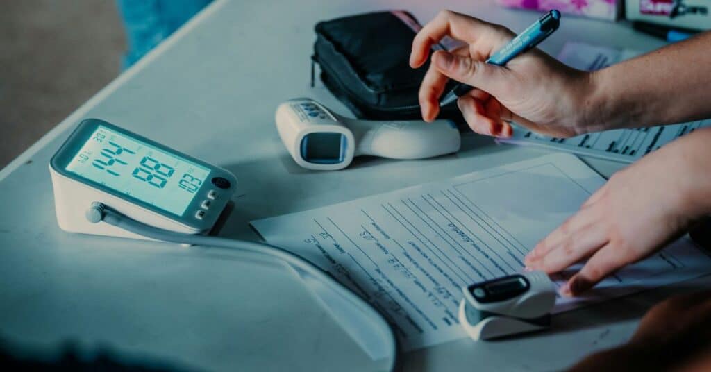 Blood pressure reading on a machine on a table, Natural Ways to Reduce Blood Pressure