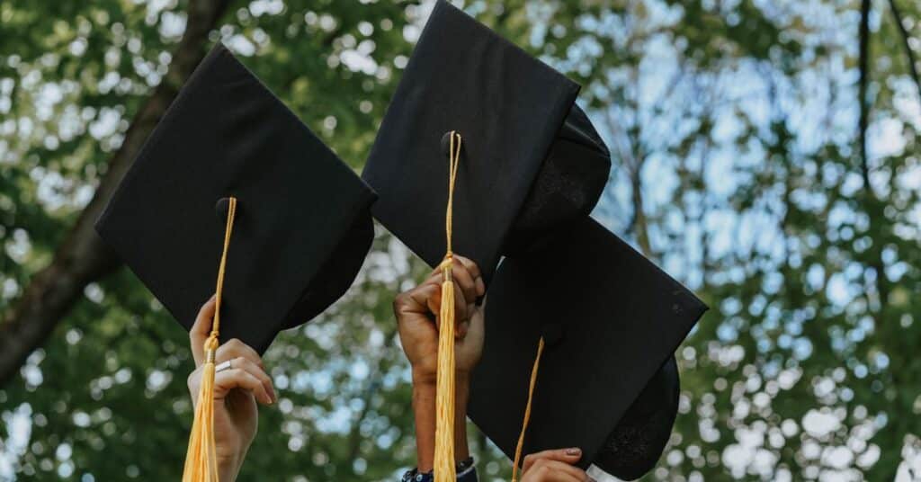 College graduation caps